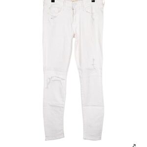 Mother Neutral Skinny Jeans